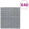 vidaXL Carta da parati 3D Brick Autoadesiva 40 Pz. Anteprima dell’immagine prodotto 1