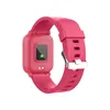 A pink smartwatch is shown against a white background. Produktbild-Vorschau