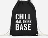 Chill mal deine Base Turnbeutel Jugend-Spruch Motiv Produktbild-Vorschau 2