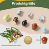 8 Stück 3D Mini Keramik Vase Magnete Kühlschrank, Produktbild-Vorschau 2