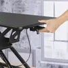 Réhausseur de bureau ajustable en hauteur, 80 x 40 cm, noir Voir les images du produit 5