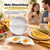 Eierkocher Mikrowelle, 2-fach Eierform für runde Eier und Produktbild-Vorschau 5