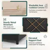 Set da giardino in rattan KOMFOTTEU, composto da 3 pezzi, Anteprima dell’immagine prodotto 3