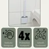 Klobürste Silikon weiß 4x Set Wandmontage Silikon Produktbild-Vorschau 6