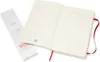 Moleskine Scarlet Red Large Plain Notebook Soft Voir les images du produit 3