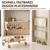 carrello da portata a 2 livelli in acciaio inox 68×40×80 cm Anteprima dell’immagine prodotto 3