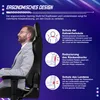Krzesło gamingowe Aiibot, ergonomiczne krzesło biurowe, Podgląd zdjęcia produktu 2