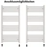 Badheizkörper Weiß 600 x 1750 mm – Handtuchheizkörper Produktbild-Vorschau 4