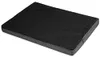 A black and gray dog mattress is shown from a diagonal angle. Produktbild-Vorschau