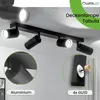 LUMILED Deckenleuchte Deckenstrahler 4-flammiger 230V GU10 Produktbild-Vorschau 3