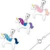 Einhorn Kette Mädchen: Anhänger Halskette Silber 925 Modell Produktbild-Vorschau 2