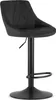 A black bar stool on a white background. Voir les images du produit