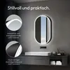 Armoire de toilette avec éclairage Talos Oval Vento 45x80 Voir les images du produit 16