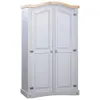 vidaXL Armadio in legno di pino stile Messico 2 porte Anteprima dell’immagine prodotto 9
