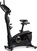 A black stationary bicycle is shown against a white background. Produktbild-Vorschau