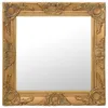 vidaXL Lustro ścienne w stylu barokowym 50x50 cm Złote Podgląd zdjęcia produktu 6
