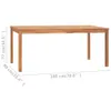 vidaXL Tavolo da pranzo da giardino 180x90x77 cm in legno Anteprima dell’immagine prodotto 9
