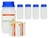 5x 500 ml Weithals-Flasche mit blauem Deckel, naturfarben, Produktbild-Vorschau 1