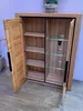 Vitrine Highboard Brest Kernbuche geölt Teilmassiv Höhe Produktbild-Vorschau 3