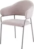 byLIVING Stuhl 2-er Set CURVE / Webstoffbezug in taupe, Produktbild-Vorschau 8