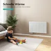 EMKE Heizkörper Flach 63 x 100,6 cm Doppellagig 1308 W Weiß Produktbild-Vorschau 3