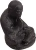 Stonox Shaolin Mönch Figur Quenx Anjali Mudra Steinguss Produktbild-Vorschau 1
