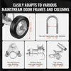 Schuifpoortset. 6-inch schuifrollen voor aansluitrails. Productafbeelding-voorbeeld 4