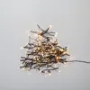 LED Lichterkette - AKKU - 160 warmweiße LED -  L: 11,2m -  Batterie - Timer - outdoor - schwarz Produktbild-Vorschau