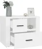 vidaXL Noční stolek bílý 60x36x45 cm Dřevěný materiál Náhled obrázku produktu 5