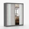 Schwebetürenschrank Kleiderschrank Schrank 183 cm Produktbild-Vorschau 4