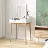 HOMCOM Coiffeuse avec miroir table de maquillage style Voir les images du produit 7