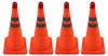 4 cônes de signalisation pliables, orange, réfléchissants, Voir les images du produit 2