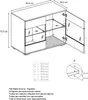 Vladon Kommode Skadu V3, Moderner Küchenschrank mit 2 Produktbild-Vorschau 4