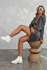 Hoch Plateau-Sneaker aus Stoff Big Star LL274156 Weiß 41 Produktbild-Vorschau 4