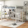 MODFU Hochbett 140x200cm mit Rausfallschutz, Kinderbett mit Produktbild-Vorschau 1