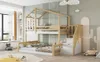 Kinder-Etagenbett 90x200 & 140x200 cm Kiefernholz-Massiv & Produktbild-Vorschau 20