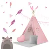 Nukido NK-406 Dětské teepee - růžové Náhled obrázku produktu 5