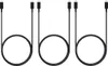 3x Schnell-Ladekabel USB-C 1.8m 5A schwarz für ZTE Blade Produktbild-Vorschau 1