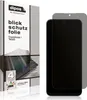 A product package for a screen protector is shown next to a smartphone with the screen protector applied. Produktbild-Vorschau