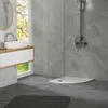 LuxeBath Duschwanne 80x80 cm Weiß mit Ablaufgarnitur, Produktbild-Vorschau 9