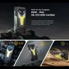 A rugged smartphone is shown in various outdoor environments, highlighting its durability and features. Produktbild-Vorschau