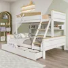 A children's bedroom with a bunk bed, shelves, and storage drawers. Náhľad obrázku produktu