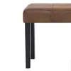vidaXL Sitzbank 106 cm Braun Wildleder-Optik -  Truhen- & Produktbild-Vorschau 6