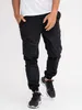 Cargohose Schwarz Jigga Wear Stripe Ripstop Cargo Stoff Produktbild-Vorschau 4