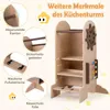 COSTWAY 4 v 1 učebná veža pre deti s šmýkačkou, Montessori Náhľad obrázku produktu 7
