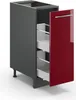 Armadio cucina dispensa alto Vicco Fame-Line Rosso bordeaux Anteprima dell’immagine prodotto 4
