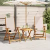 vidaXL Klapstoelen, 2 stuks, massief acaciahout en Productafbeelding-voorbeeld 2