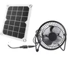 Přenosný 5 W duální USB solární ventilátor Solární panel Náhled obrázku produktu 1