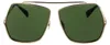Max Mara Sonnenbrille MM0006 08A 64 Damen Gold Produktbild-Vorschau 3