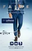 A man in a suit walking on an airport tarmac with a Lufthansa plane in the background. Produktbild-Vorschau